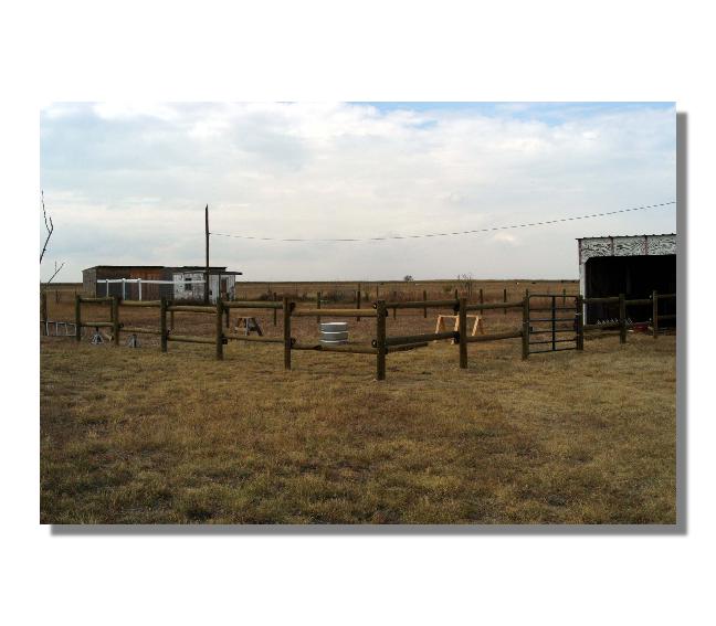 corral under construction
